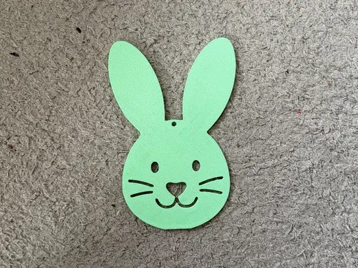 Osterhase Anhänger – Süßer Hasenkopf