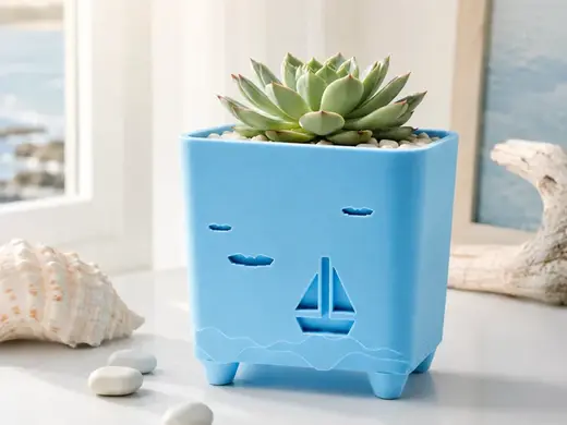 360 Coastal Sailboat Seagull Planter