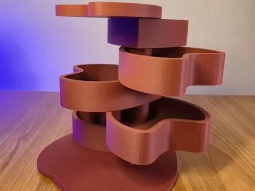 Heart Jewelry Stand – Rotating Stackable Organizer