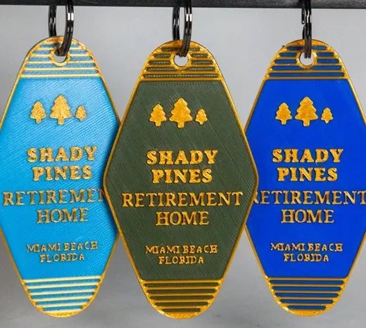 Shady Pines Retirement Home - Golden Girls Key Fob