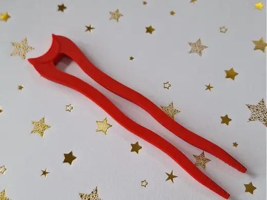 Two Prong Hair Pin - Moon Shape - 150mm