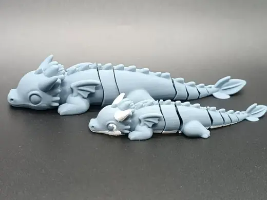 Adorable Flexible Dragon- Single & Multi-Color AMS