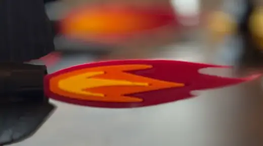 Afterburner flames for SR71 Blackbird