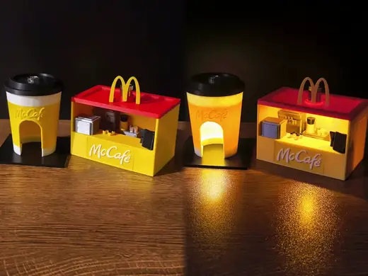1:64 麦当劳咖啡微缩街景