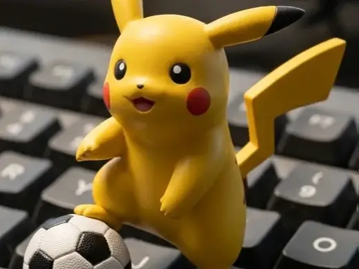 Pikachu with Soccer Ball