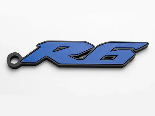 Yamaha R6 logo keychain