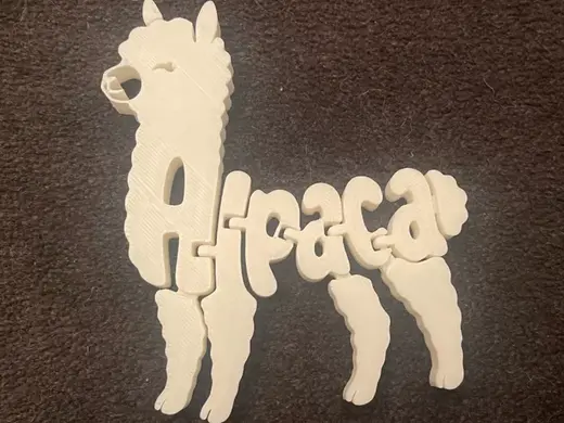 Animal Alphabet Flexi Collection - A is for Alpaca