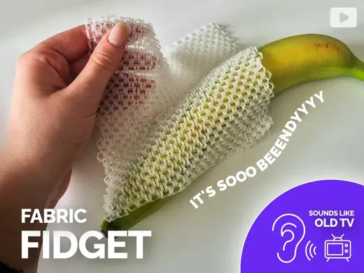Flowing Fabric That Sounds Like Old TV, Fidget Toy