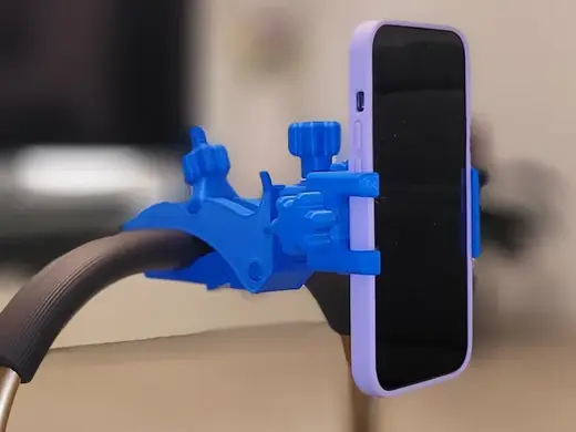 IK-MultiMount phone holder, rotatable with clamp