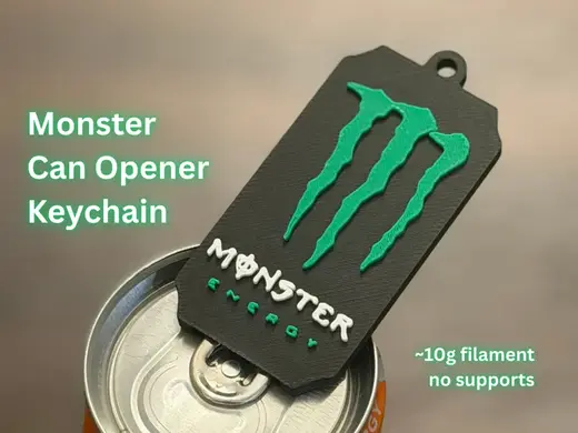 Monster Can Tab Opener Keychain