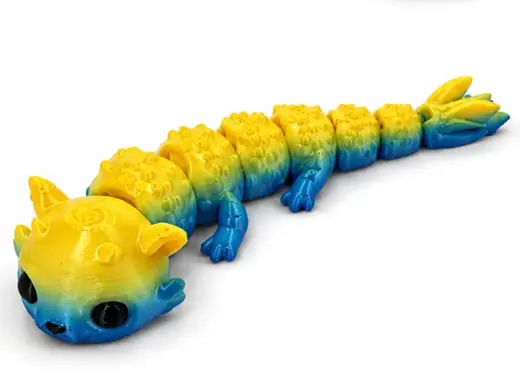 Spud Articulated Water-Dragon | Print-in-Place
