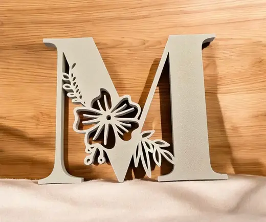 Decoracion letra M