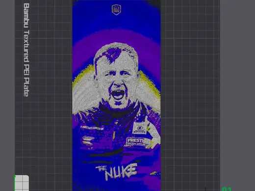 Luke Littler (THE NUKE) Hueforge