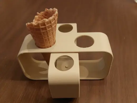 Foldable IceCream Cone Holder 4 Ninja Creami
