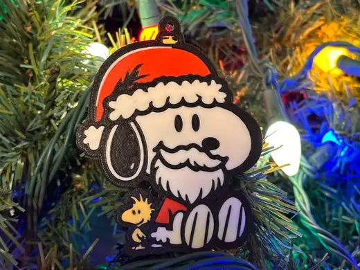 Snoopy and Woodstock Christmas Ornament