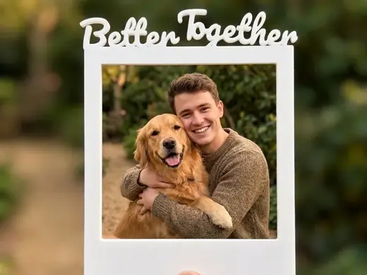 Polaroid-Rahmen „Better Together“ für Shootings