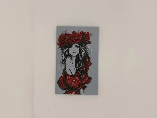 Rose Crown Watercolour Girl hueforge sketch