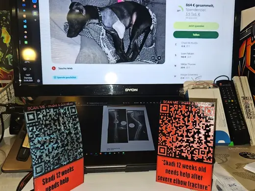 QRCode myDisplay Stand/universal - make a donation
