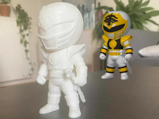 White Power Ranger Chibi Style