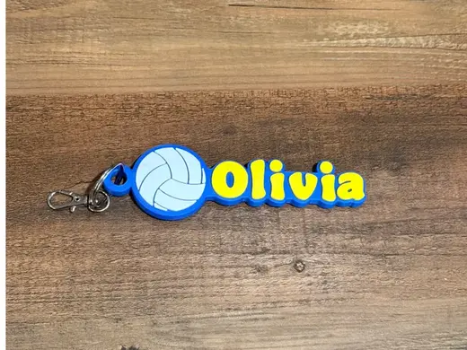 Volleyball Name Tag / Bag Tag / Keychain Maker