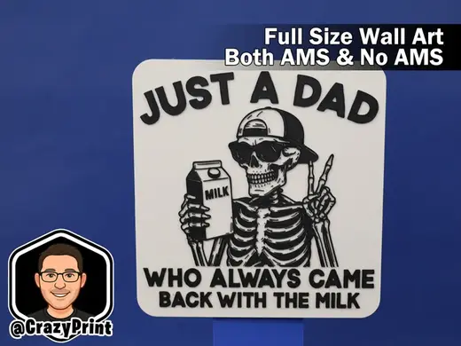 Funny Sarcastic Dad Wall Art / Sign- No AMS