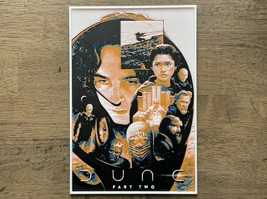 Dune: Part Two (2024) Hueforge Movie Poster