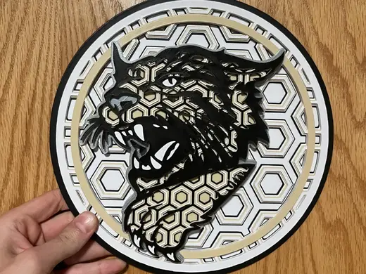 Bismarck Bobcats Dimensional Mosaic