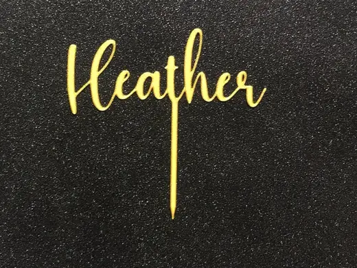Heather cake topper