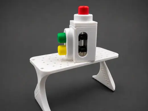 红绿灯机械按压魔盒-看得见结构的解压 Traffic Light Clicker