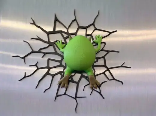 Mike Wazowski Splat Magnet 3D Wall Decor