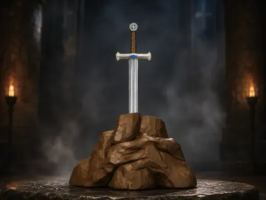 King Arthur’s Excalibur in the Stone