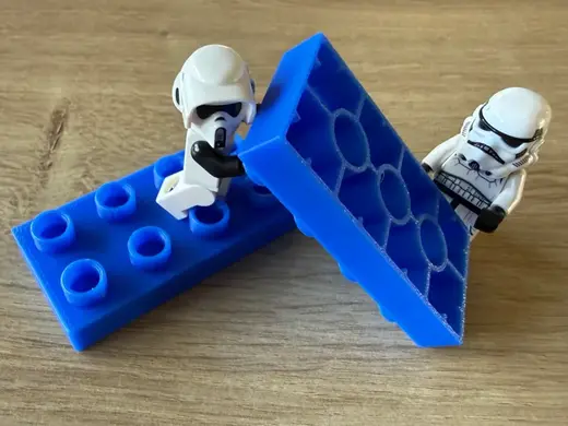 2x4 Duplo Compatible Half Brick