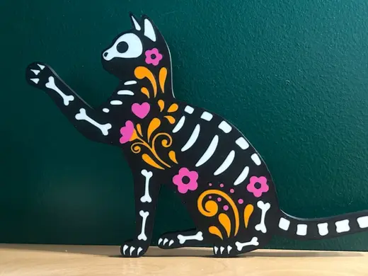 Dia De Los Muertos Cat