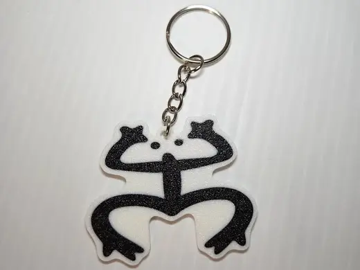 Coqui Puerto Rican Frog Symbol Keychain
