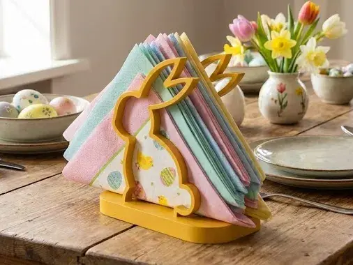 Bunny Napkin Holder | Minimalist Spring Decor