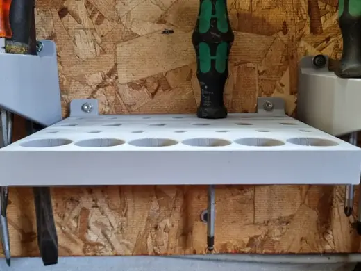 Tool/screwdriver holder for wall mount