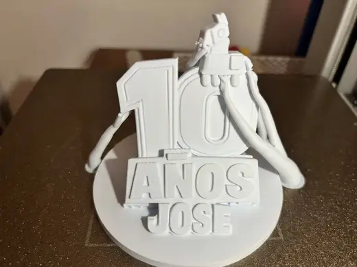 Adorno 10 cumpleaños Jose Fortnite