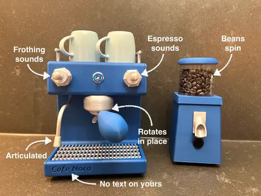 Cafe Nora – a Toy Espresso machine & grinder