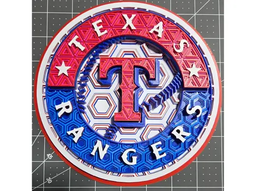 Texas Rangers Dimensional Mosaic