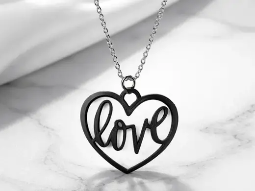 elegant heart necklace