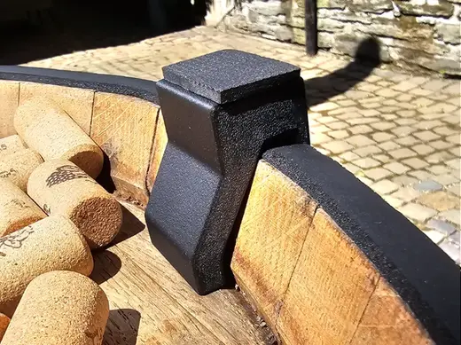 Barrique Fass Stehtisch Glasauflage Abstandshalter