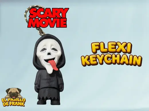Scary Movie "Wazzup" Ghostface Flexi-Keychain