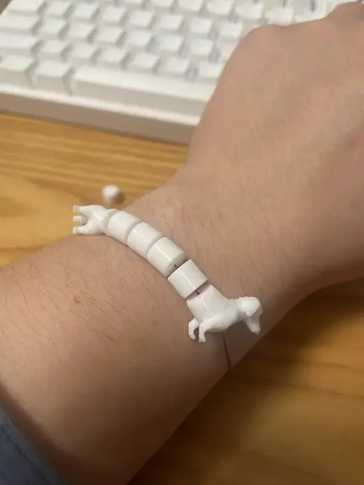 Dachshund bracelet with customization length