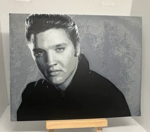 Elvis Hueforge (filament Painting ) Detailed
