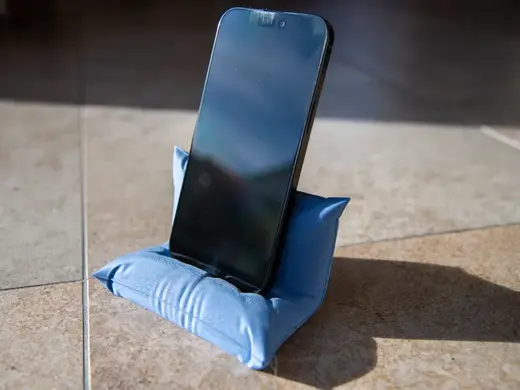Phone stand pillow