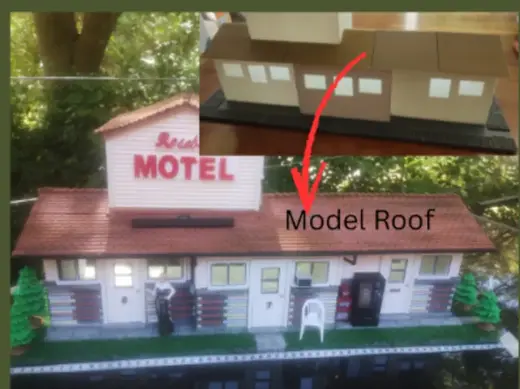 1:24 Rosebud Motel Model/Doll House Roof