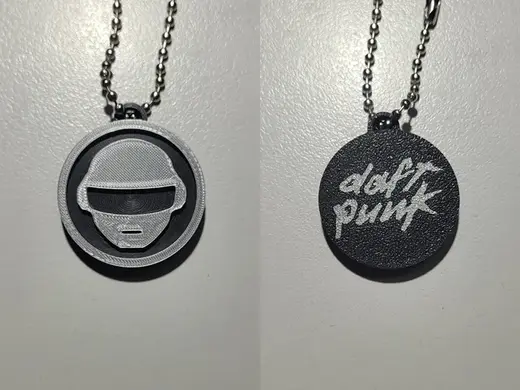 Daft Punk Thomas Helmet Double Sided Keychain