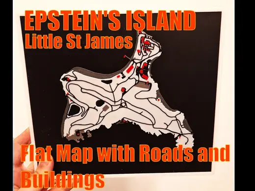Little Saint James – Epstein's Island – Flat Map