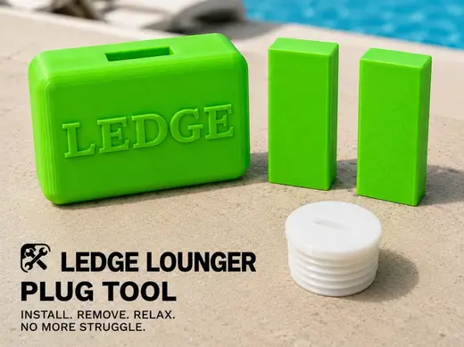 Ledge Lounger Plug Tool | Pool Chair Drain Wrench