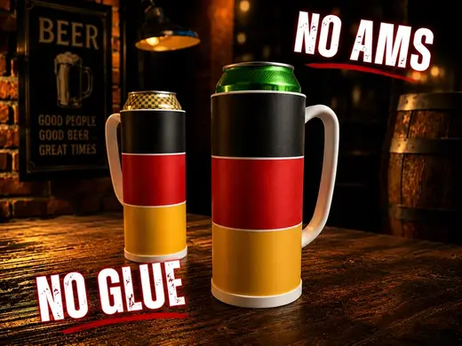 Germany flag beer can holder- NO AMS, NO GLUE